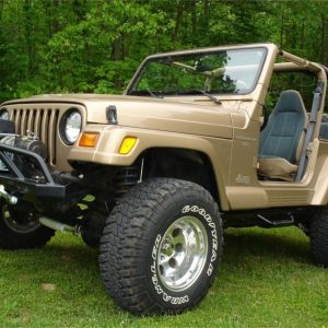 N-Fab Nerf Step 97-06 Jeep Wrangler TJ/BJ 2 Door All - Tex. Black - W2W - 3in