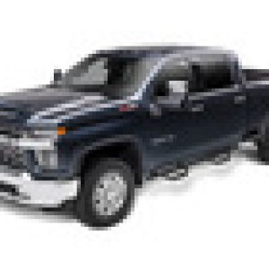 N-Fab Nerf Step 2019 Chevy/GMC 1500 Crew Cab - Cab Length Gloss - Black - 3in