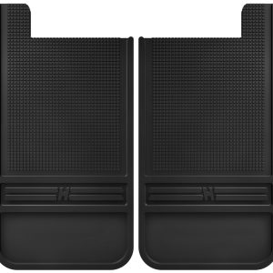 Husky Liners Universal 12in Wide Black Rubber Rear Mud Flaps w/o Weight