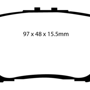 EBC 06-08 Toyota RAV 4 2.4 Greenstuff Rear Brake Pads