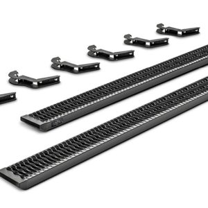 N-Fab Growler Fleet 07-18 Chevy/GMC 1500 / 08-10 Chevy/GMC 2500 Quad Cab - Cab Length - Tex. Black