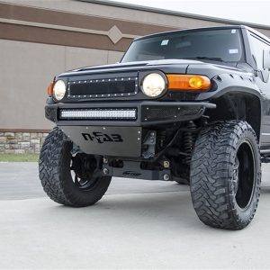 N-Fab M-RDS Front Bumper 06-17 Toyota FJ Cruiser - Tex. Black w/Silver Skid Plate