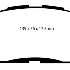 EBC 10-12 Lexus HS250h 2.4 Hybrid Yellowstuff Front Brake Pads