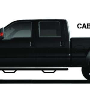 N-Fab Nerf Step 07-17 Toyota Tundra Double Cab - Tex. Black - Cab Length - 3in